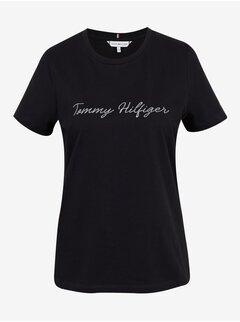 TOMMY HILFIGER Ženska majica kratkih rukava crna