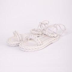 Slike VALENTINO Ženske ravne sandale bele