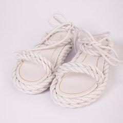 Slike VALENTINO Ženske ravne sandale bele