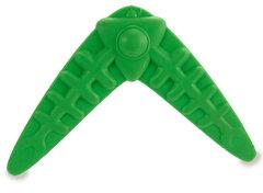 Slike MASCOW Silikonska igračka za kućne ljubimce u obliku bumeranga zelena