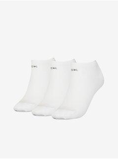 CALVIN KLEIN Ženske čarape 3/1 bele
