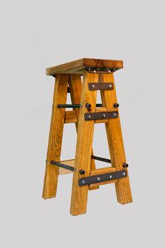 0 thumbnail image for Drvena barska stolica Wooden, 45x25x80cm, Smeđa
