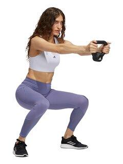 Slike ADIDAS Ženske helanke za trčanje Yoga Power Mesh 7/8 ljubičaste
