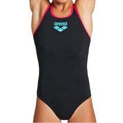 Slike ARENA Jednodelni kupaći kostim za devojčice Biglogo pro back 001332-595 crno-roze