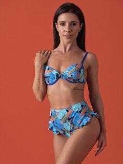 BRILLE Ženski gornji deo kupaćeg kostima FLAMENCO BEACH plavi