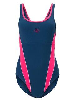BRILLE Ženski jednodelni kupaći kostim Daisy plavo-roze