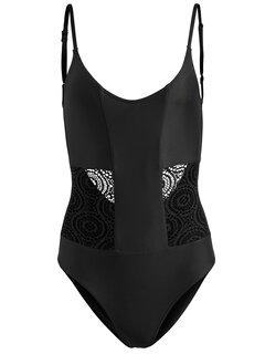 BRILLE Ženski jednodelni kupaći kostim WOOLACOMBE crni