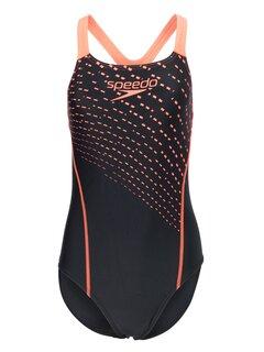 SPEEDO Ženski jednodelni kupaći kostim MEDLEY LOGO MEDALIST AF crni