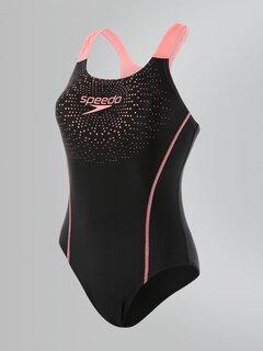 SPEEDO Ženski jednodelni kupaći kostim SPORTS LOGO crno-roze