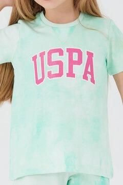 3 thumbnail image for U.S. POLO ASSN. Komplet šorc i majica za devojčice US1422-4 menta