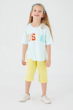 1 thumbnail image for U.S. POLO ASSN. Komplet šorc i majica za devojčice US1401-4 belo-žuti