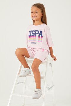 0 thumbnail image for U.S. POLO ASSN. Komplet šorc i majica za devojčice US1405-G roze