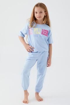 2 thumbnail image for U.S. POLO ASSN. Pidžama za devojčice US1418-G plava