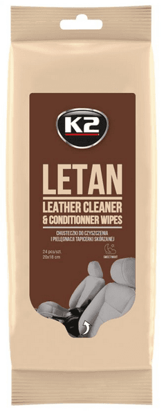 0 thumbnail image for K2 Maramice za čišćenje kožnih presvlaka LETAN WIPES 24/1