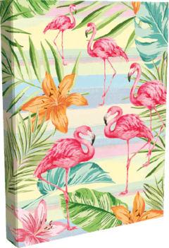 Slike OPTIMUM Sveska Trendy A4 TP Flamingo sitan karo