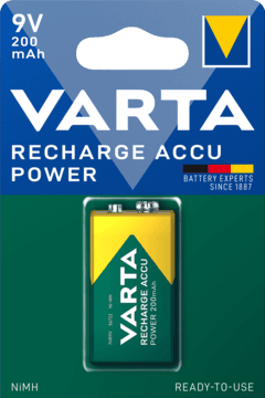 0 thumbnail image for Varta Punjiva baterija 9V Nikl-metal hidrid (NiMH)