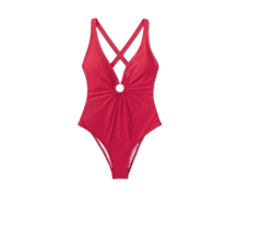 CUPSHE Ženski jednodelni kupaći kostim J26 crveni