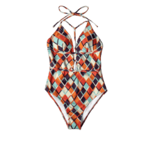CUPSHE Ženski jednodelni kupaći kostim J11 šareni