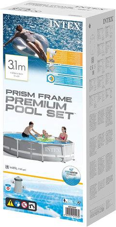 3 thumbnail image for Intex Prism Frame Premium Bazen za dvorište, 3.05 x 0.76 m, Metalni okvir, Sivi