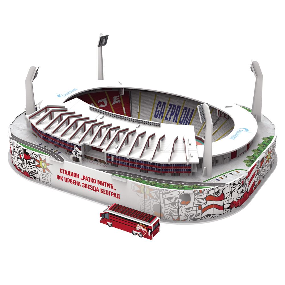 3D Puzzle Fudbalski Stadion Rajko Miti Crvena Zvezda Online 3D Puzzle Fudbalski Stadion Rajko Miti Crvena Zvezda Online