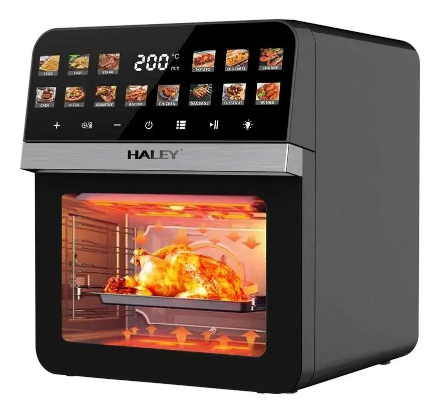 Haley Air fryer digitalni HY2555, 12l, 2200W, Crni