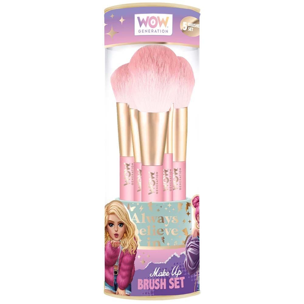 WOW Generation Set četkica za šminkanje za devojčice u čaši, 5 komada, Roze
