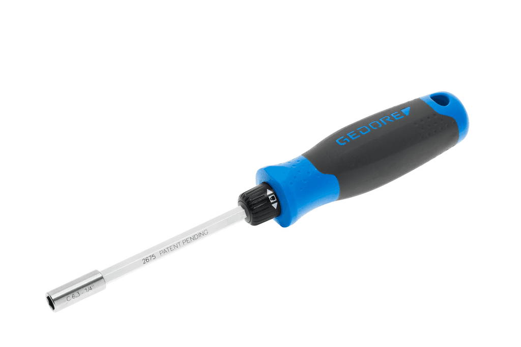 Gedore Račnasti odvijač SILENTGEAR 1/4" držač delova 2675