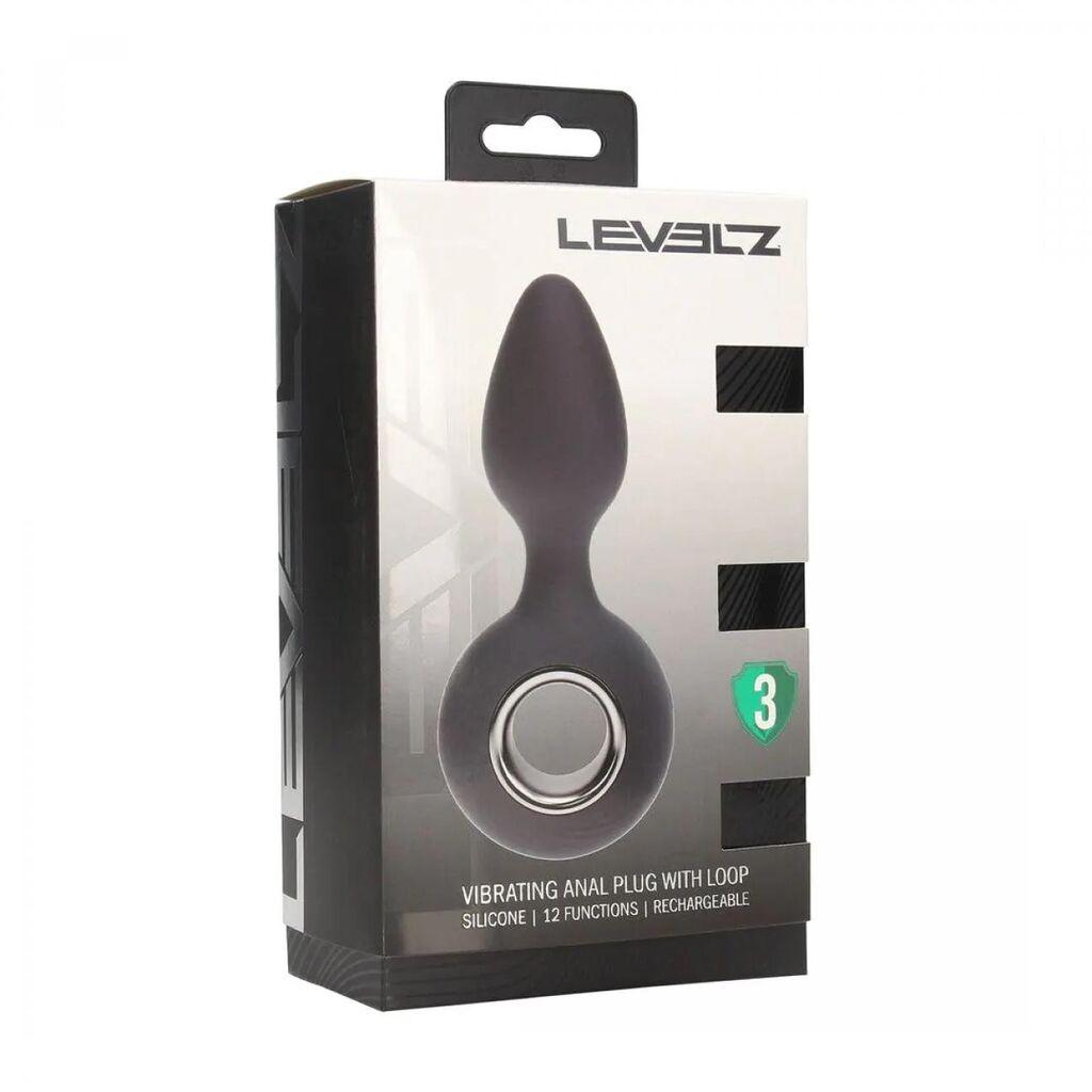 Shots Analni čep sa vibracijom Levelz by Shots, Anal Plug with Loop