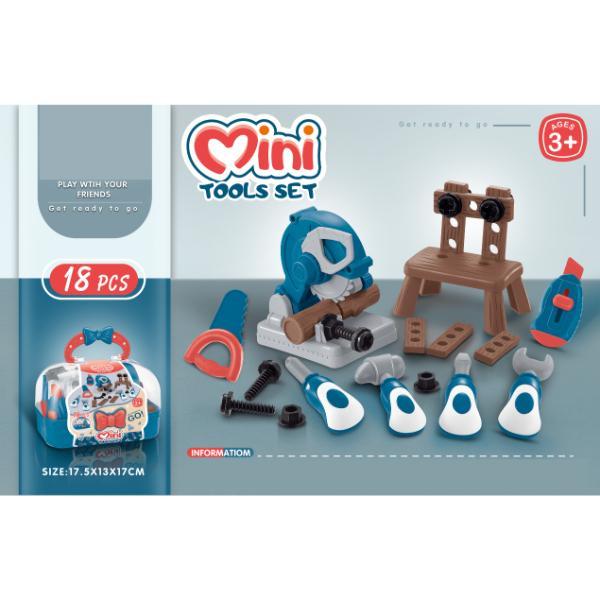 Merx Igračka Set za male majstore u koferu, 18 komada