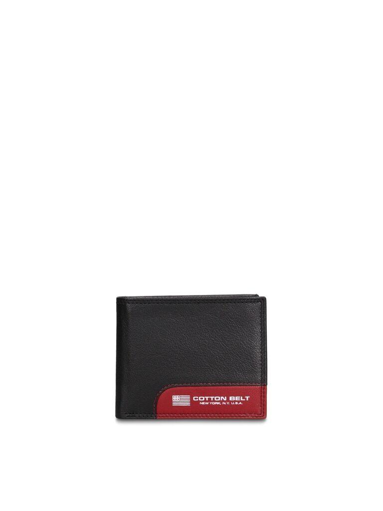 Cotton Belt Muški kožni novčanik K19055P030, Crni