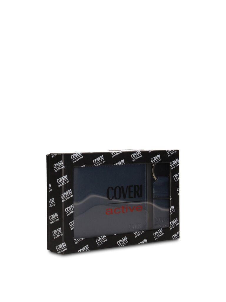 Coveri Muški set Kožni novčanik i Privezak C-1034, Plavi