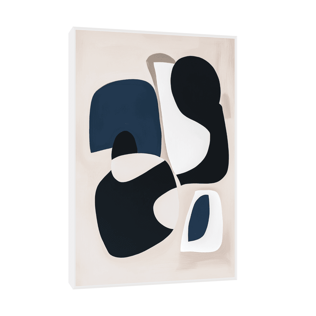 Canvas Slika na platnu Fragmenti, Sa ramom, 30 x 45 cm, Beli