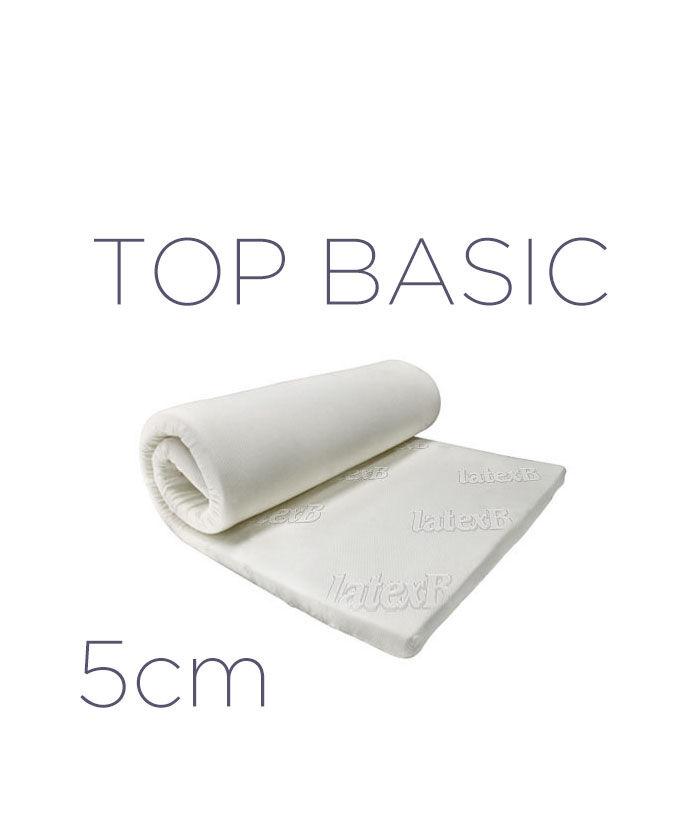 Latex Naddušek Top Basic 140x200x5 cm, Beli