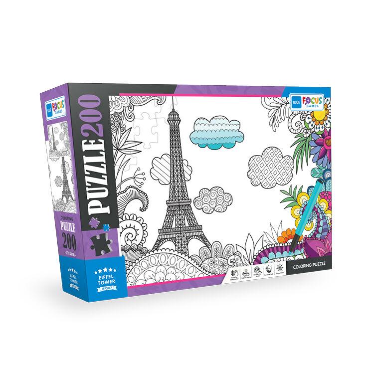 Blue Focus Slagalica za bojenje Eifel Tower BF387, 200 komada