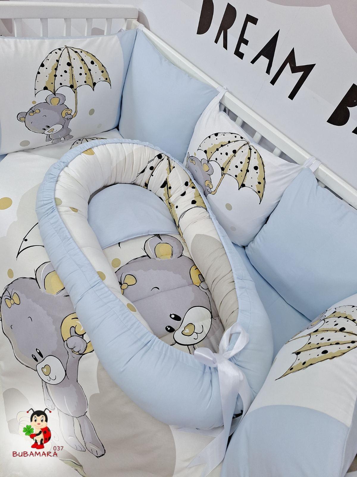Bubamara037 Gnezdo za bebe sa karnerom, 70cm x 30cm