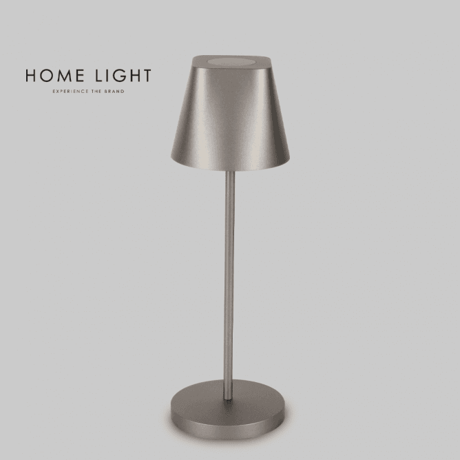 HOME LIGHT Stona punjiva lampa 13T25, 3W, 3000K, Ip44, Siva
