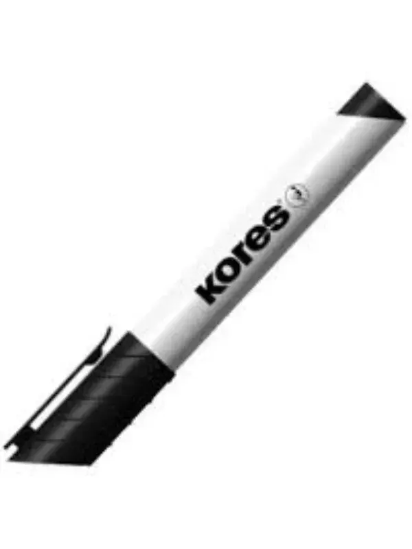 Kores Marker za belu tablu XW2, Kosi vrh, 1/12, Crni