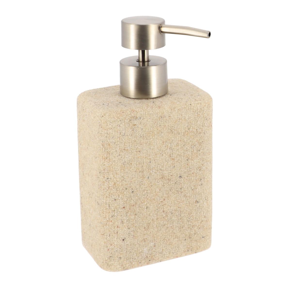 TENDANCE Dozer za sapun sand effect 17x8.8x6 cm poliresin, Bež
