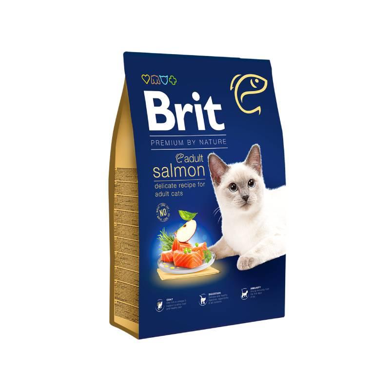 Brit Premium suva hrana za odrasle mačke, losos, 1,5 kg