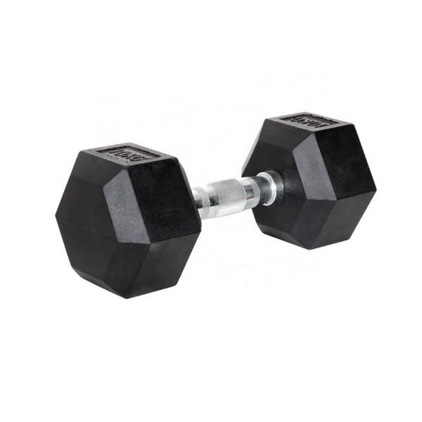 Hawk Fitness Bučica Hex, 8kg, Crni