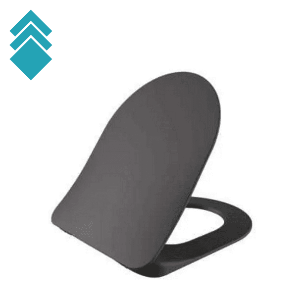 CeraStyle WC daska City-Bella, 37.1x43.5cm, Antracit