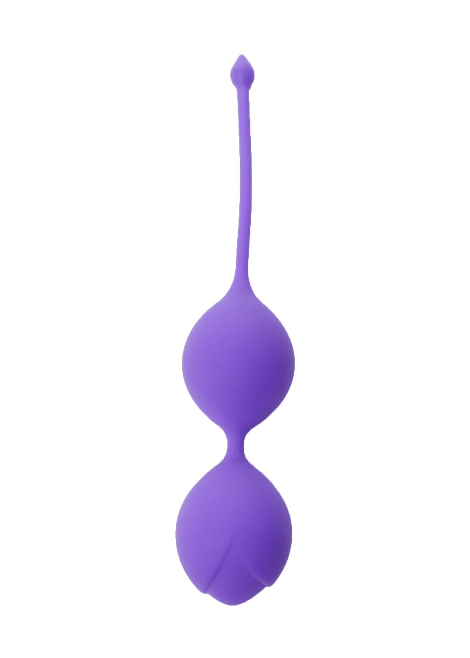 B-SERIES Silikonske vaginalne kuglice, 29 mm, Ljubičaste