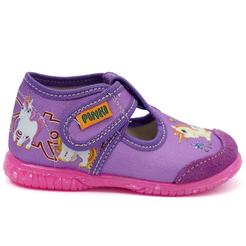 PINKI Patofne za devojčice, Poluotovrene, Clasic Light,  0-4 godina, Ljubicaste