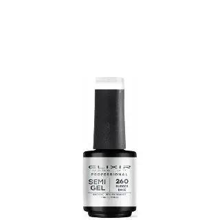 Elixir Baza za nokte Semi Rubber Base 260 Coat Clear, 15ml