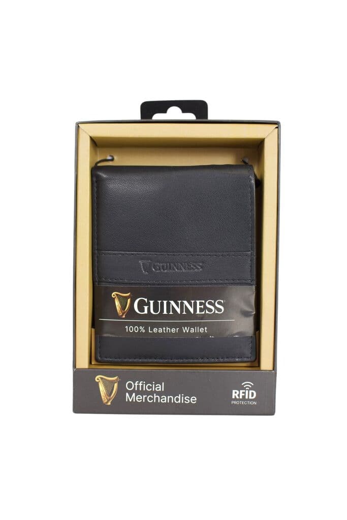 Guinness Muški kožni novčanik JBGNW03, Crni