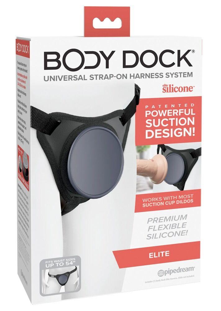 Pipedream Strap on Body Dock Elite, Crni