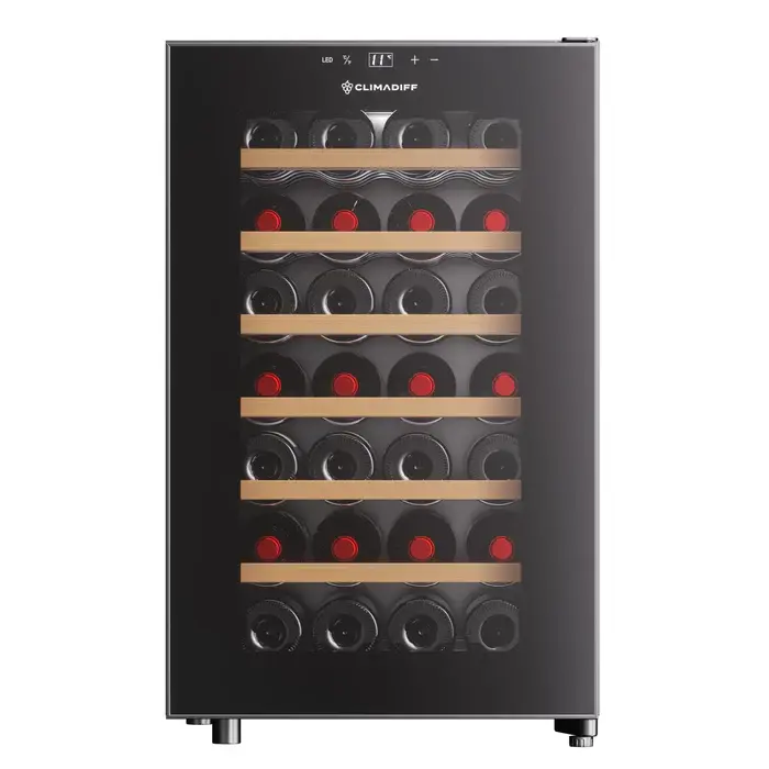 Climadiff Vinska vitrina za 28 boca CUVEE28, Ultra tiha, Crna