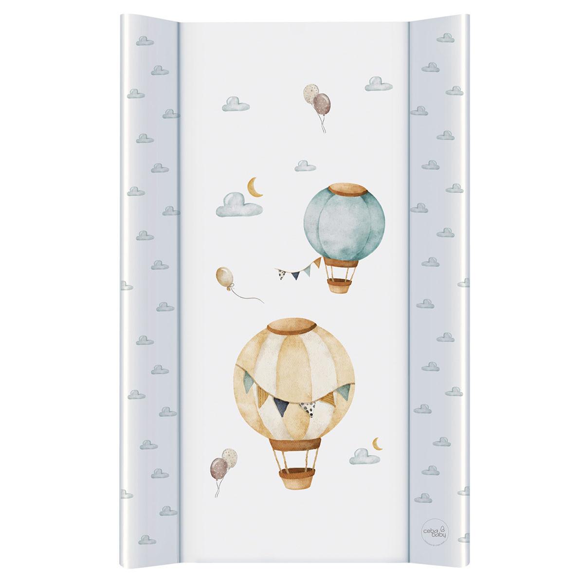 CEBA BABY Tvrda podloga za presvlačenje Baloni, 50x80cm, Bela