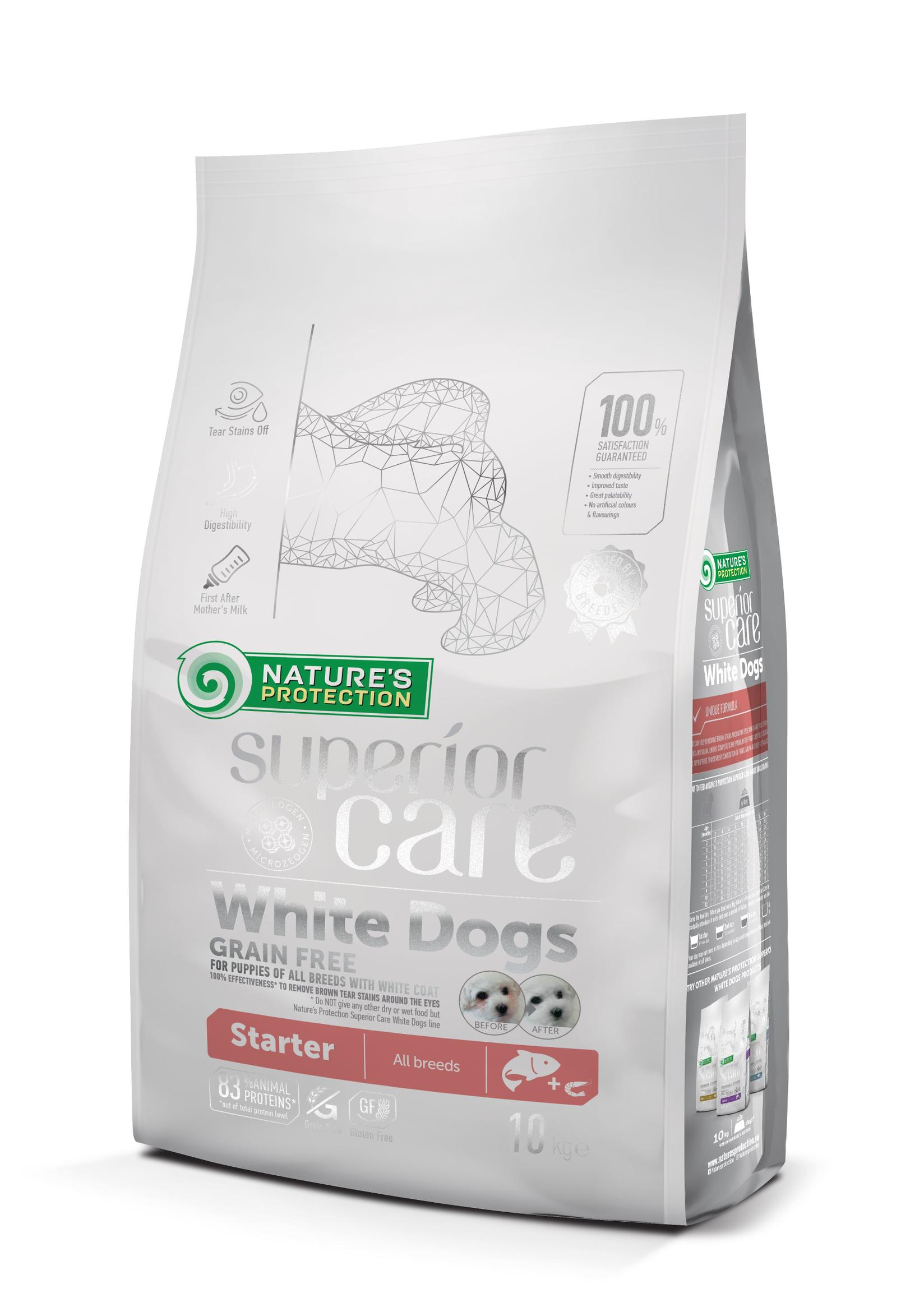 NATURE'S PROTECTION Hrana za pse White Starter Grain Free Salmon, 10kg