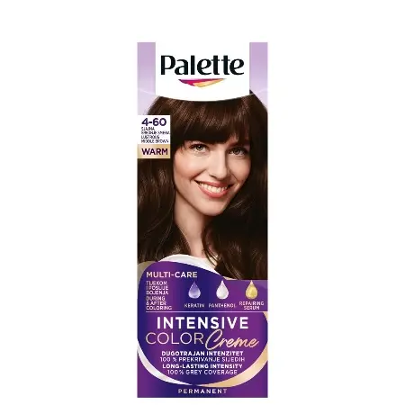 Palette Farba za kosu ICC, 4-60 Blistavo srednje smeđa